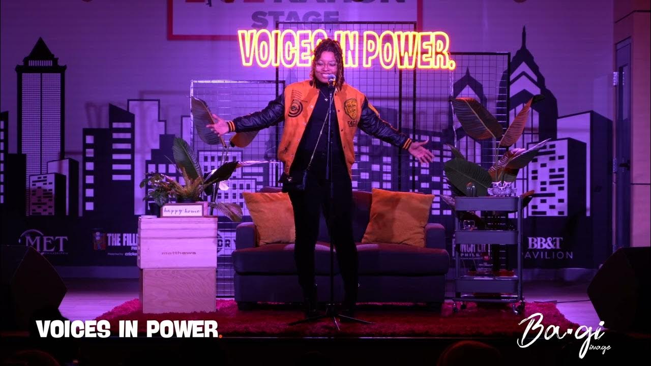 Cookie B at Voices In Power Philly Feb 2023 Spoken Word Poetry