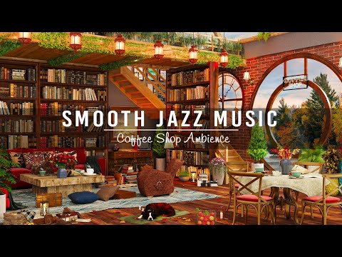 Cozy Coffee Shop Ambience with Smooth Jazz Instrumental Music for Work,Study ~ Background Jazz Music