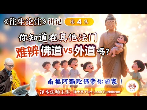 你知道在其他法门难辨佛道vs外道吗?南無阿彌陀佛带你回家! | 《往生论注》第4集 | 净本法师主讲