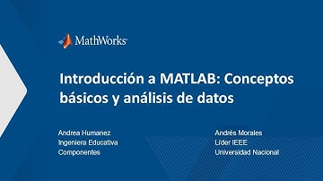 Introducción al análisis de datos con MATLAB