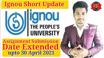 IGNOU Assignment Submission date extended For Dec and June 2021|IGNOU UPDATE #Shorts