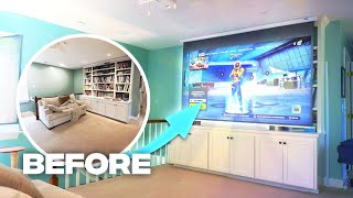 I Transformed my Bonus Room into the ULTIMATE Gaming ROOM! - (ft. BenQ X500i)