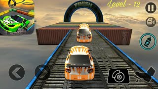 Impossible Car Stunts Tracks 3D _ Level 12 _ Car Stunts Gameplay screenshot 1