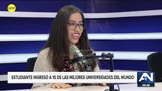 Peruana ingreso becada a 10 universidades del mundo