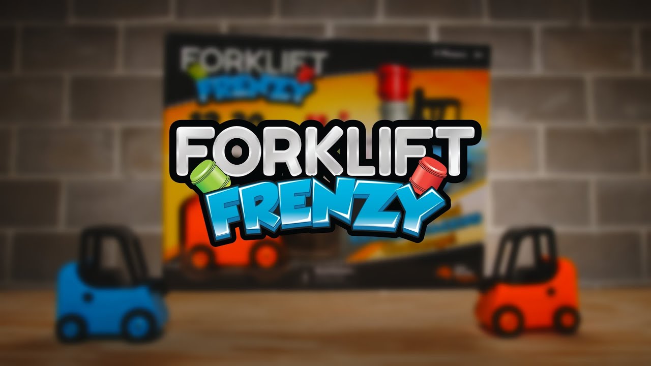 Fat Brain Toys Forklift Frenzy Fast-Paced Barrel Stacking Game