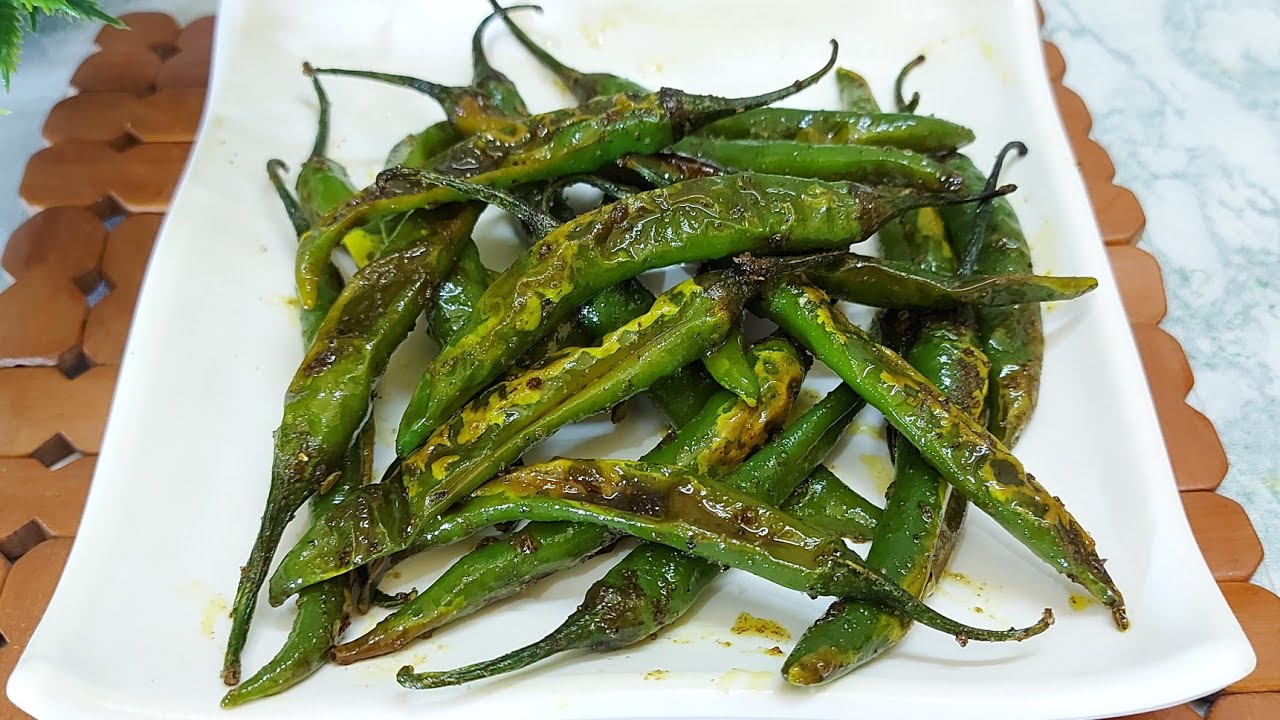 Green Chilli Fry Chilli Fry Recipe Instant mirchi fry recipe How
