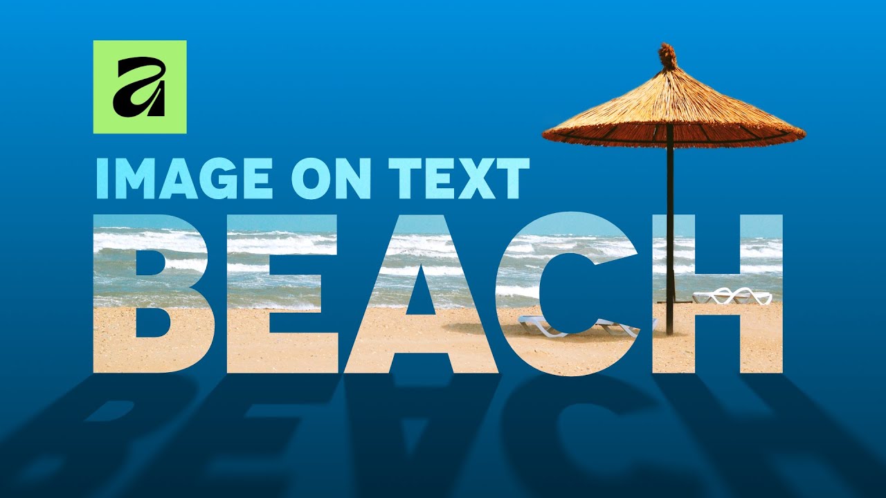 How to Place an Image Inside Text & Add Realistic Shadow in Affinity 3