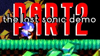 An Update on the Lost Sonic Demo