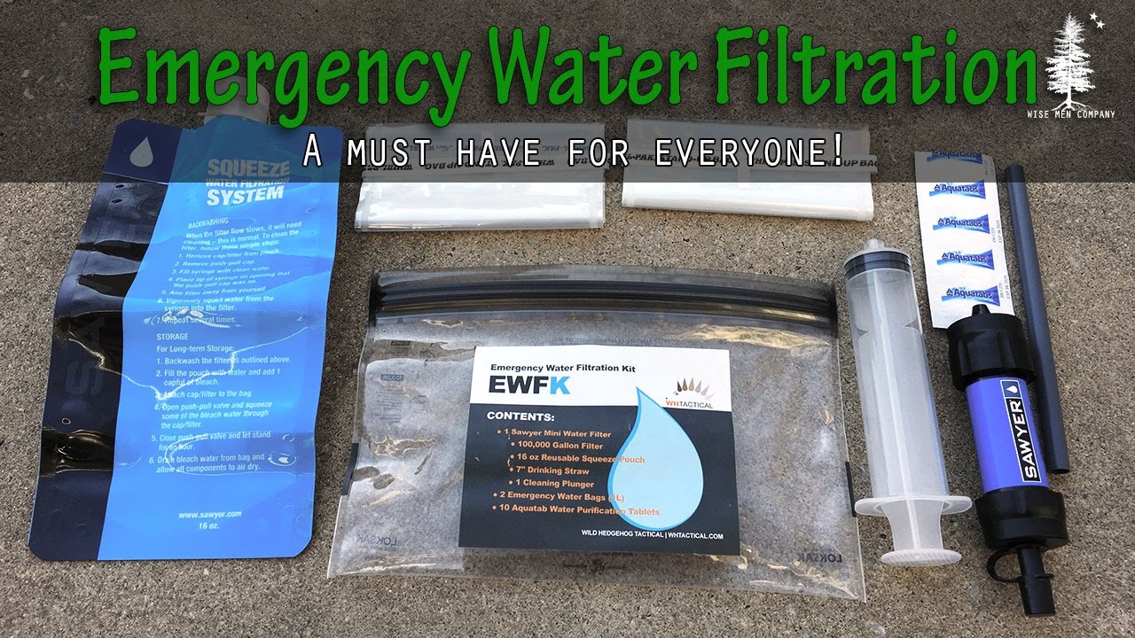 Emergency Water Filtration Kit YouTube