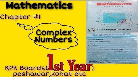 Complex numbers/Equlity and Conjugate of complex Numbers in Urdu/FSC part 1 kpk boards