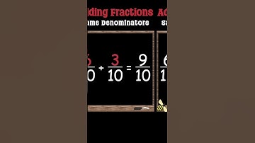 Add fractions (Same Denominators) | Maths with Mrs B #shorts