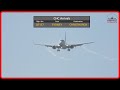 Qantas QF137 with great vortices coming off the wings