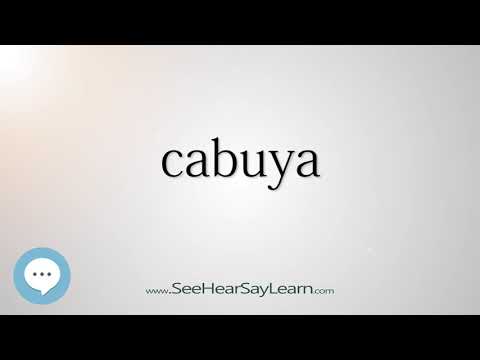 Vidéo: Que signifie la cabuya en anglais ?