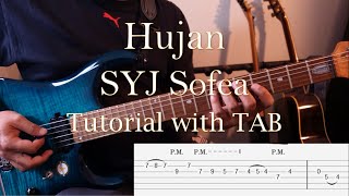 SYJ Sofea - Hujan - Guitar Intro & Solo Tutorial with TAB
