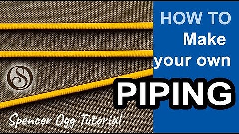Make your own Piping. Sewing techniques. Sewing skills.