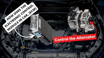 How Does the electronic control module in a car ECM Control the Alternator