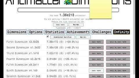 Antimatter Dimensions Episode 1
