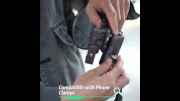 FANAUE U-Bolt Base for Rearview Mirror Rails 0.4" to 0.6" in Diameter B Size 1" Ball For RAM Mounts