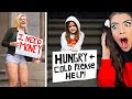 HOT GIRL vs HOMELESS CHILD Social Experiment!