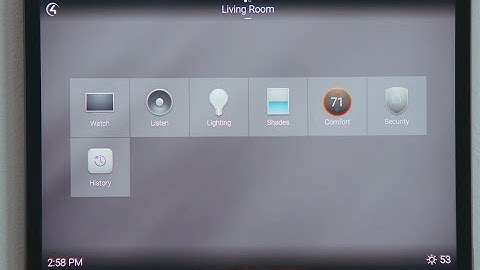 Navigating the Interface on Control 4 iPads, iPhones and touchscreens