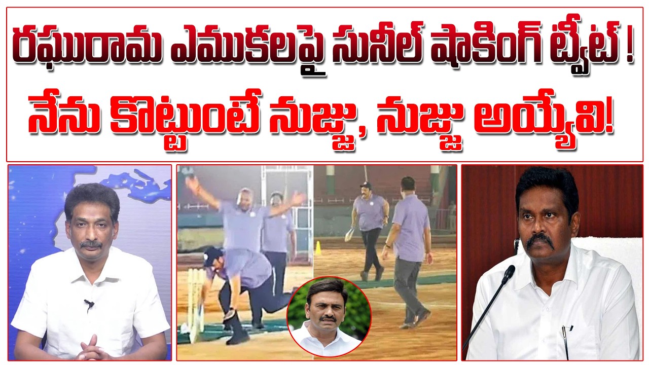 రఘురామ ఎముకలపై సునీల్ షాకింగ్ ట్వీట్ ! నేను కొట్టుంటే నుజ్జు, నుజ్జు | PV Sunil Comments On RRR |