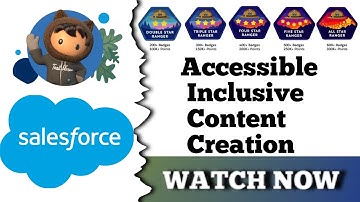 Accessible, Inclusive Content Creation | Salesforce Trailhead | Quiz Solution