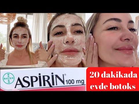 20 dəqiqəyə evdə botoks edin. Aspirin və yumurta ağı ilə ani üz gərdirmə.