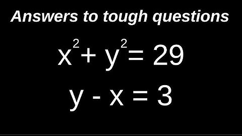 How to solve a simultaneous quadratic and linear equation