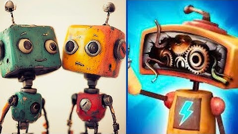 🕹 TINY ROBOTS Portal Escape - Chapter 1 - Gone Grandpa - Webs of Peril - All Levels 1-5 - and BOSS