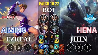 KT Aiming Ezreal vs hyF Hena Jhin Bot - KR Patch 10.22