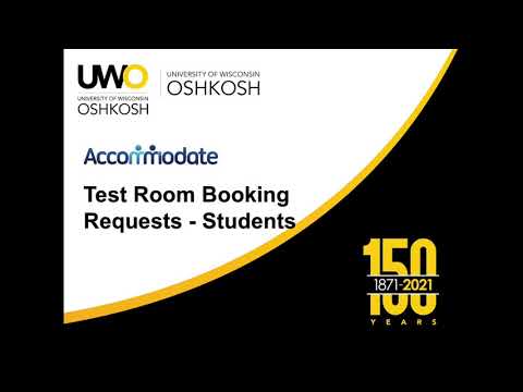 UWO Accommodate Student Test Request HD 1080p