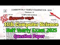 11th Computer Science Half Yearly Exam 2025 Question Paper