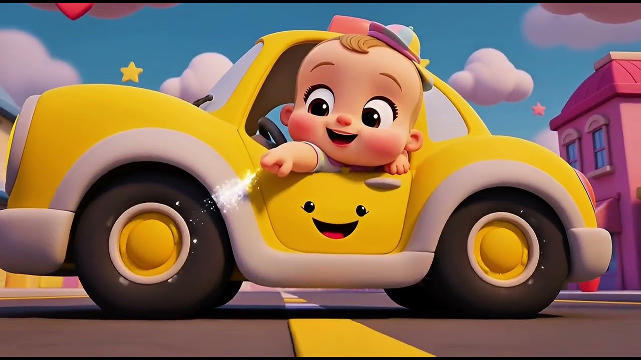 Beep-Beep Baby Car & Fast & Slow Taxi Ride 🚕💛 | Fun Vehicle Learning for Kids | EDUTKIDS 🚗😄