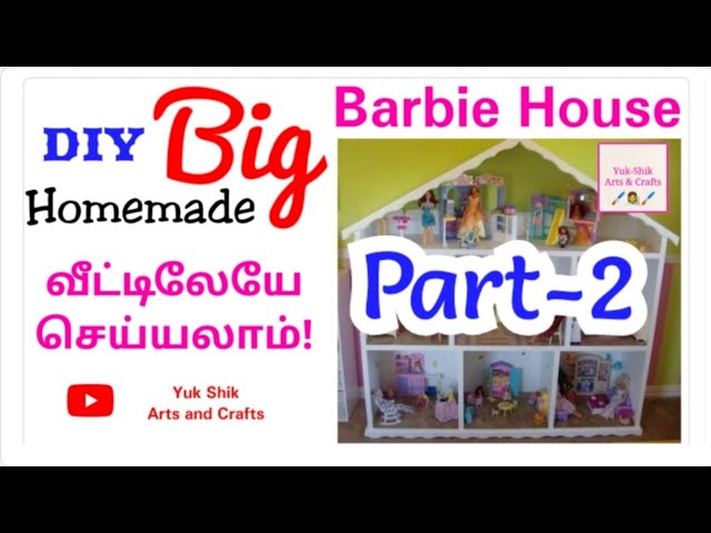 diy Homemade barbie doll from waste materials in tamil/how to make barbie@yukshikartsandcrafts  