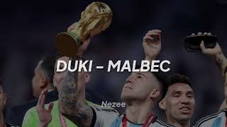 DUKI - Malbec (LETRA) - ARGENTINA CAMPEÓN 2022