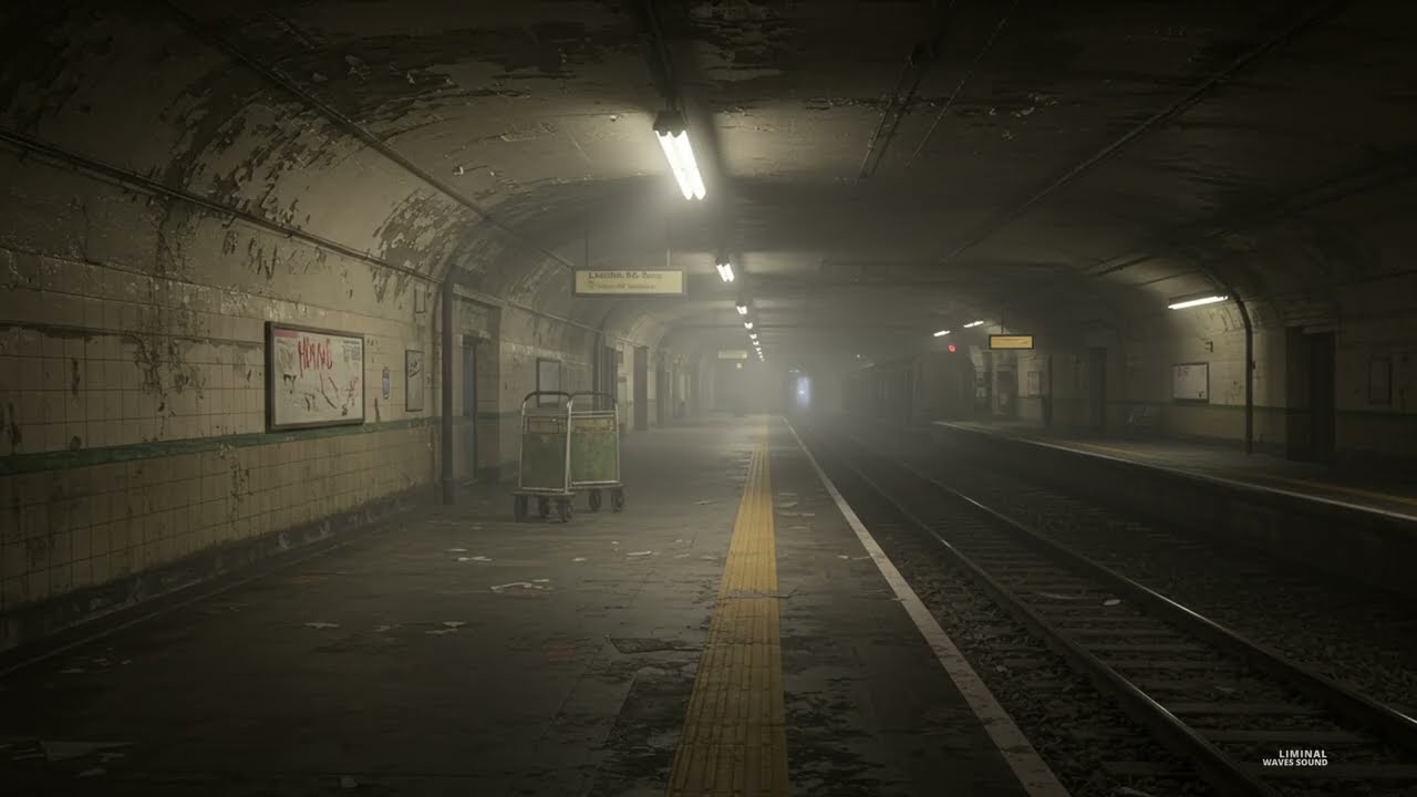 Liminal Space Ambience: Empty Train Station at Midnight Experience