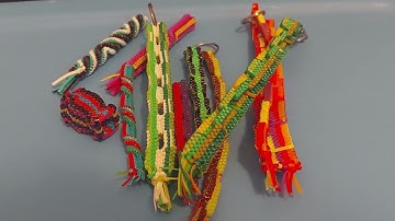 L-shaped, X-shaped, and other stitches- Less common boondoggle techniques