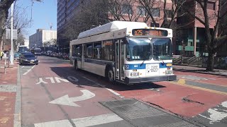 MTA Bus Company: 2011-12 New Flyer C40LF CNG Action On The Q25, Q34 & Q65 @ 153rd Street/Jamaica Ave