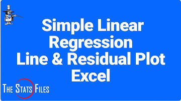 9.2.23 Simple Linear Regression with Residuals - Excel Data Analysis Toolpack