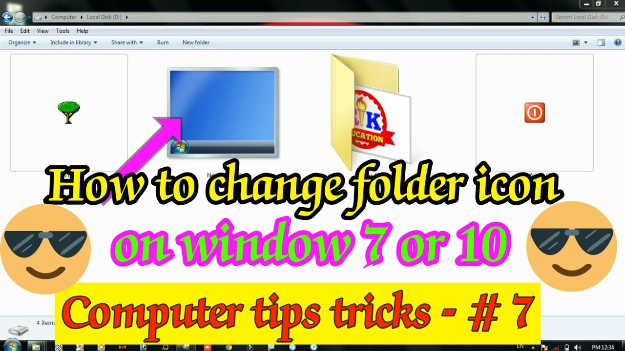 How To Change Folder Icon On Windows 7 How To Change Folder Icon On 