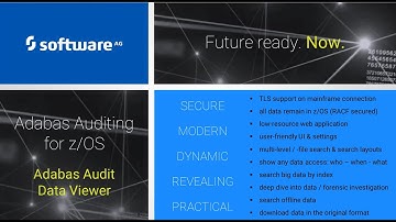 Adabas Audit Data Viewer for z/OS