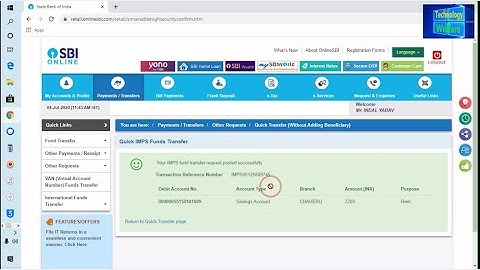 How to Quick Transfer Money Through SBI to Any One  Without Add Beneficiary
