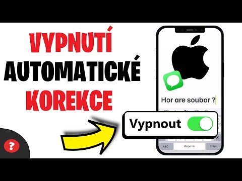 Jak VYPNOUT AUTOKOREKCI na iPhonu | Návod | iPhone / Telefon | Automatická korekce