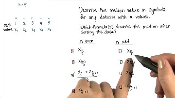 Formula for Location of Median - Intro to Descriptive Statistics