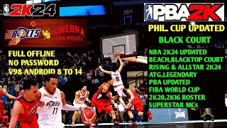 NBA 2K24 ANDROID BRGY GINEBRA VS MERALCO AT BLACK COURT GAMEPLAY PBA 2K24 V98 ANDROID 8 TO 14