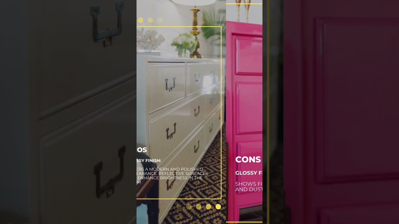 Matte VS Glossy Furniture Finish Interior Design
