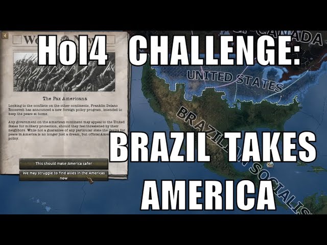 Hearts of Iron 4 Challenge: Brazil takes America