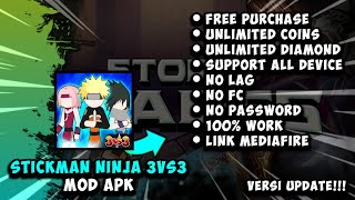 STICKMAN NINJA 3 VS 3 MOD APK [ NO PW ] || VERSI UPDATE!!! screenshot 1