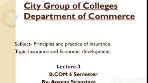 Principles and practice of Insurance B.com 6 sem