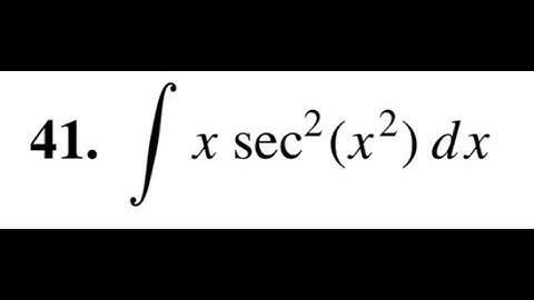 integrate xsec^2(x^2)dx